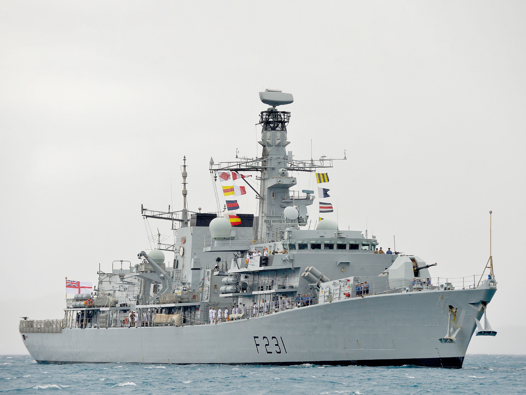 HMS Argyll (F231) Royal Navy Type 23 Frigate Tortola 2014 Wall Art Photo Print Naval Decor Posters, Prints, & Visual Artwork Hampshire Prints 6 x 4 No Frame No