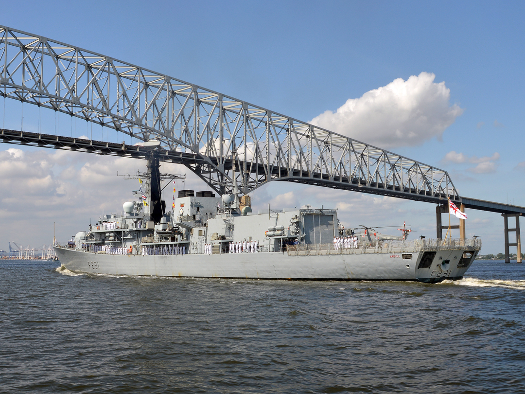 HMS Argyll (F231) Photo Print - Entering Baltimore 2014 - Royal Navy Type 23 Frigate Posters, Prints, & Visual Artwork Hampshire Prints 6 x 4 No Frame No