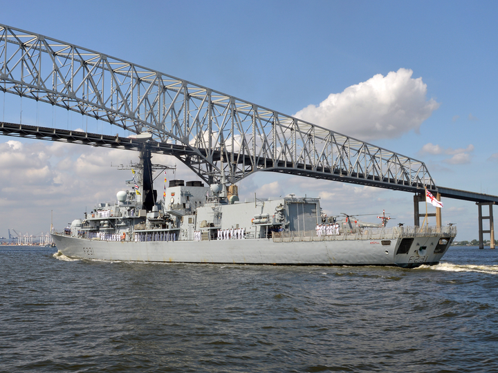 HMS Argyll (F231) Royal Navy Type 23 Frigate Entering Baltimore 2014 Photo Print Wall Art Decor Posters, Prints, & Visual Artwork Hampshire Prints 6 x 4 No Frame No