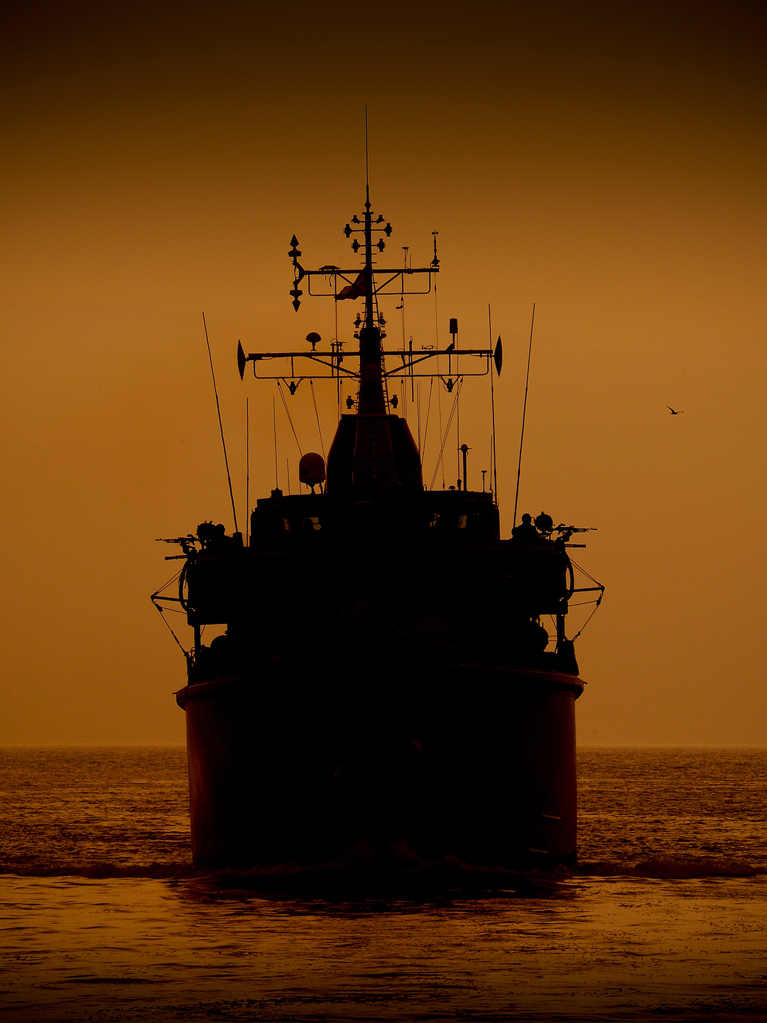 HMS Bangor (M109) Photo Print - Silhouette 2015 - Royal Navy Sandown Class Minehunter Posters, Prints, & Visual Artwork Hampshire Prints 6 x 4 No Frame No