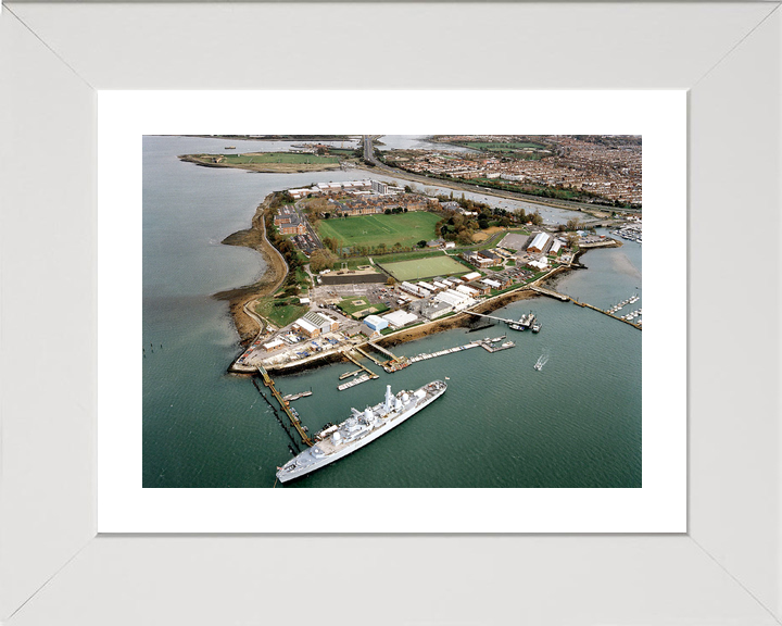 HMS Bristol D23 HMS Excellent (Whale Island) Aerial Photo Print - Posters, Prints, & Visual Artwork - by Hampshire Prints (image 4 of 9)