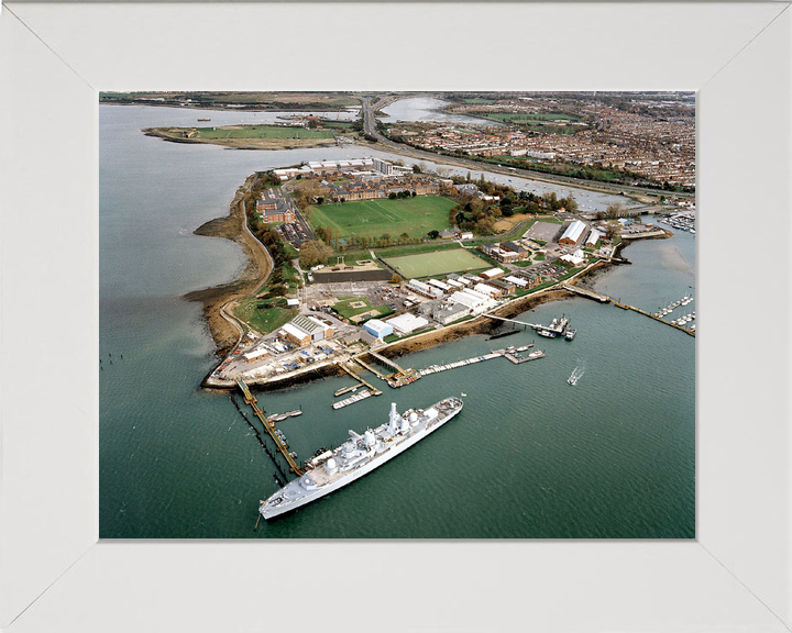 HMS Bristol D23 HMS Excellent (Whale Island) Aerial Photo Print - Posters, Prints, & Visual Artwork - by Hampshire Prints (image 5 of 9)