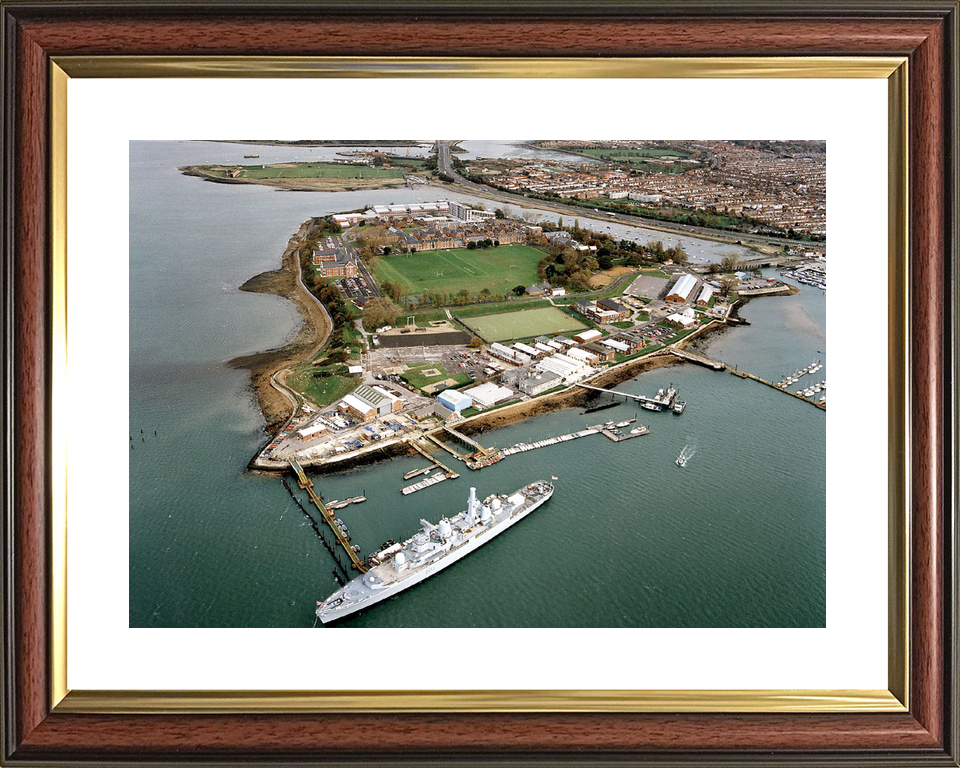 HMS Bristol D23 HMS Excellent (Whale Island) Aerial Photo Print - Posters, Prints, & Visual Artwork - by Hampshire Prints (image 8 of 9)