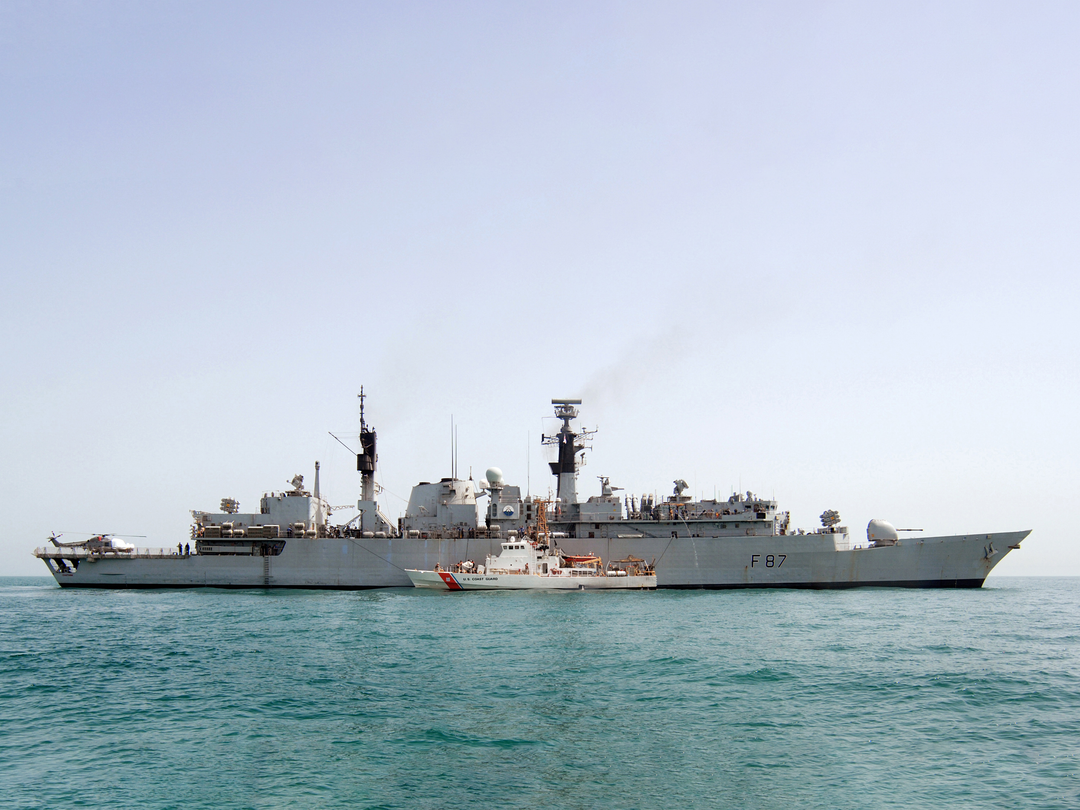 HMS Chatham (F87) Photo Print - With USS Monomoy 2008 - Royal Navy Type 22 Frigate Posters, Prints, & Visual Artwork Hampshire Prints 6 x 4 No Frame No
