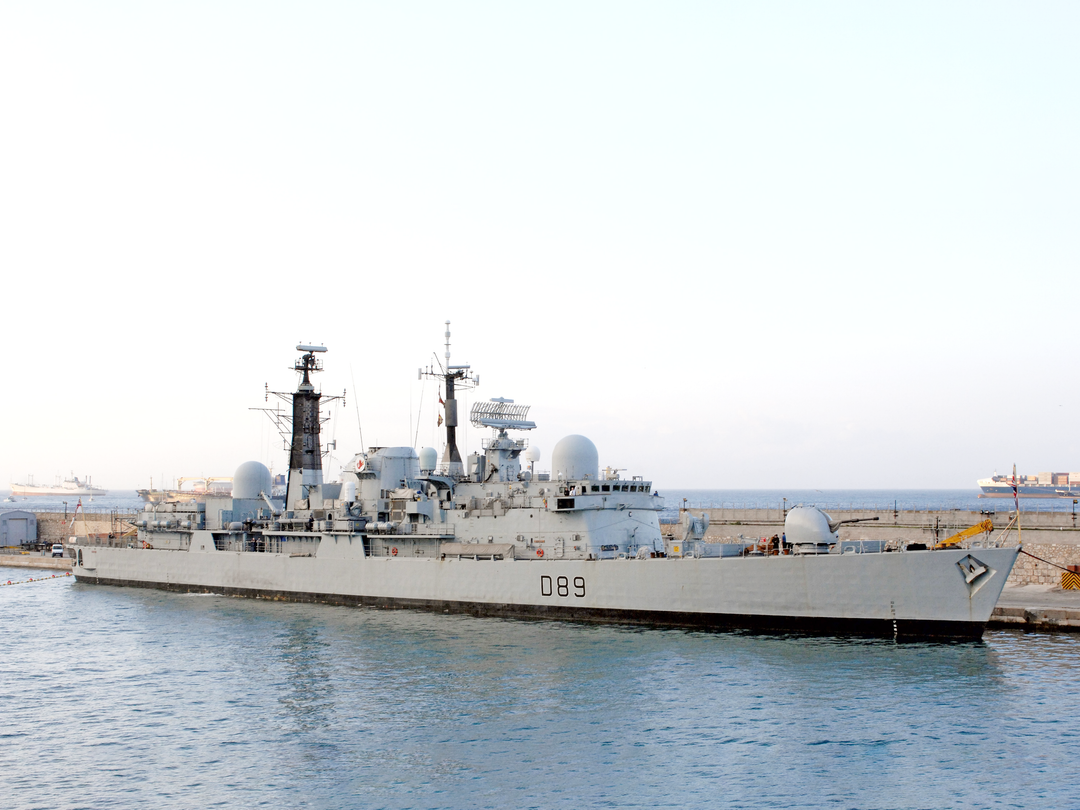HMS Exeter (D89) Royal Navy Type 42 Destroyer Gibraltar 2007 Photo Print Wall Art Decor - Posters, Prints, & Visual Artwork - by Hampshire Prints (image 1 of 9)