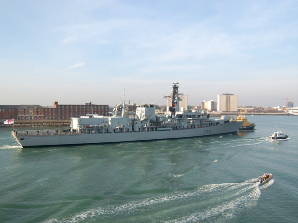 HMS Grafton F80 Type 23 Frigate January 2006