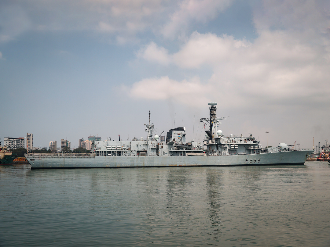 HMS Richmond (F239) Photo Print - Enters Mumbai 2025 - Royal Navy Type 23 Frigate Posters, Prints, & Visual Artwork Hampshire Prints 6 x 4 No Frame No