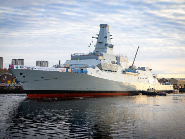 HMS Glasgow F88 Type 26 Frigate December 2022