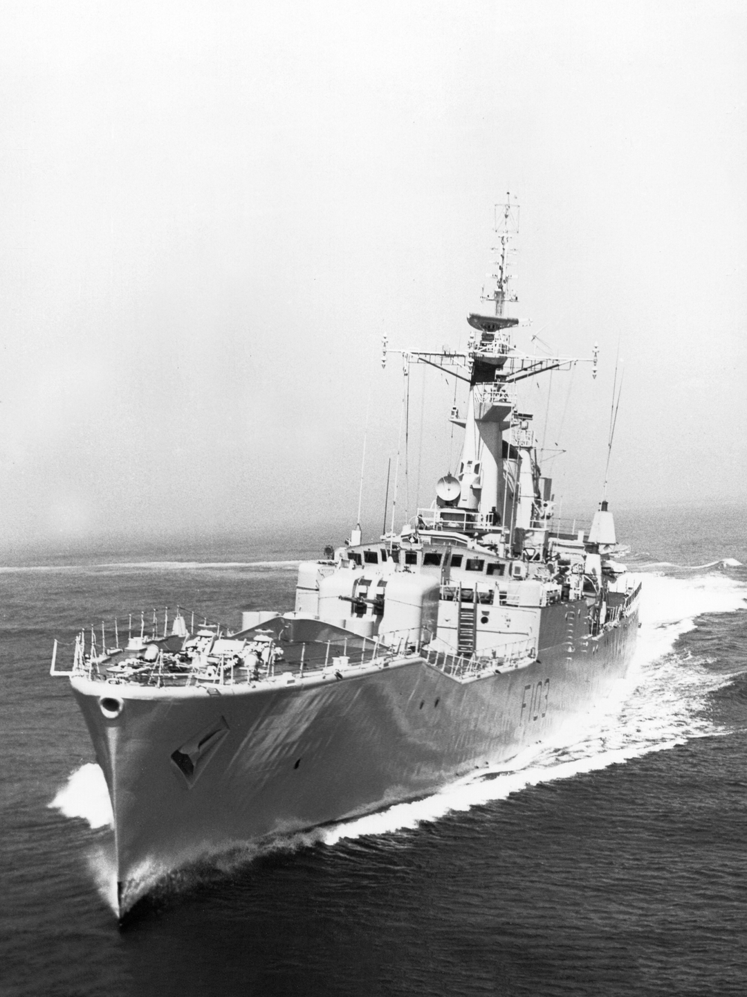 HMS Lowestoft F103 Rothesay Class Frigate 1970 Photo Print - Posters, Prints, & Visual Artwork - by Hampshire Prints (image 1 of 9)