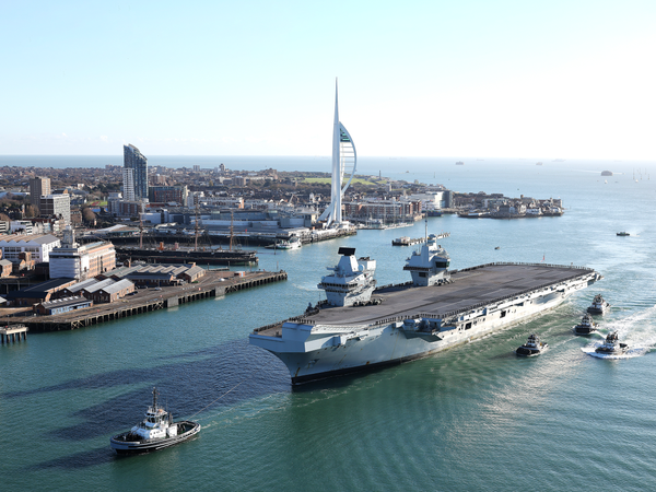 HMS Prince of Wales R09 Queen Elizabeth Class Aircraft Carrier November 2025 Homecoming