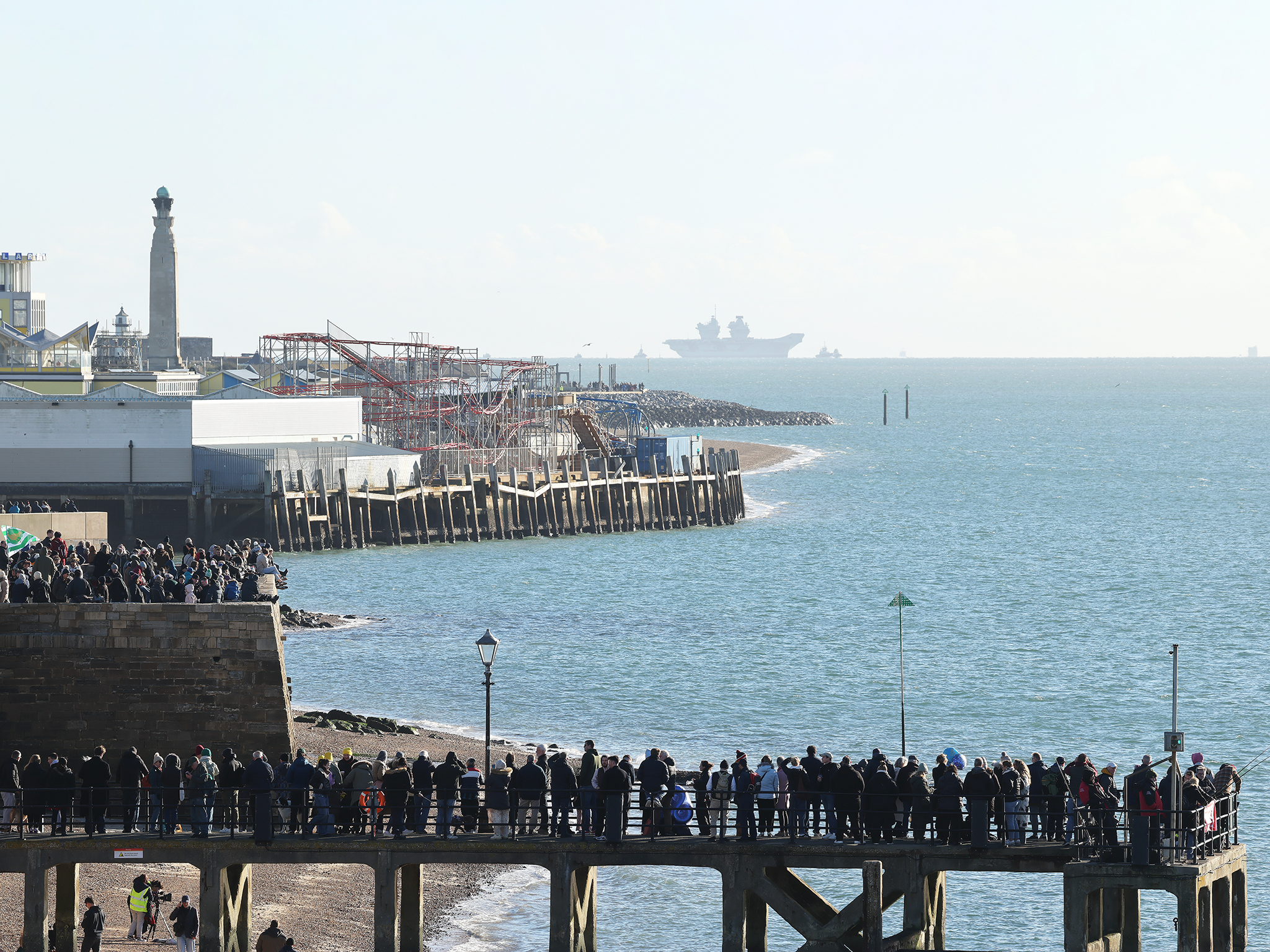 HMS Prince of Wales (R09) - Southsea 2025 - Royal Navy Queen Elizabeth ...