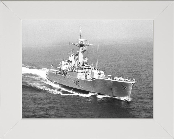 HMS Lowestoft F103 Rothesay Class Frigate 1970 Underway Photo Print - Posters, Prints, & Visual Artwork - by Hampshire Prints (image 5 of 9)