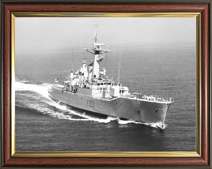 HMS Lowestoft F103 Rothesay Class Frigate 1970 Underway Photo Print - Posters, Prints, & Visual Artwork - by Hampshire Prints (image 9 of 9)