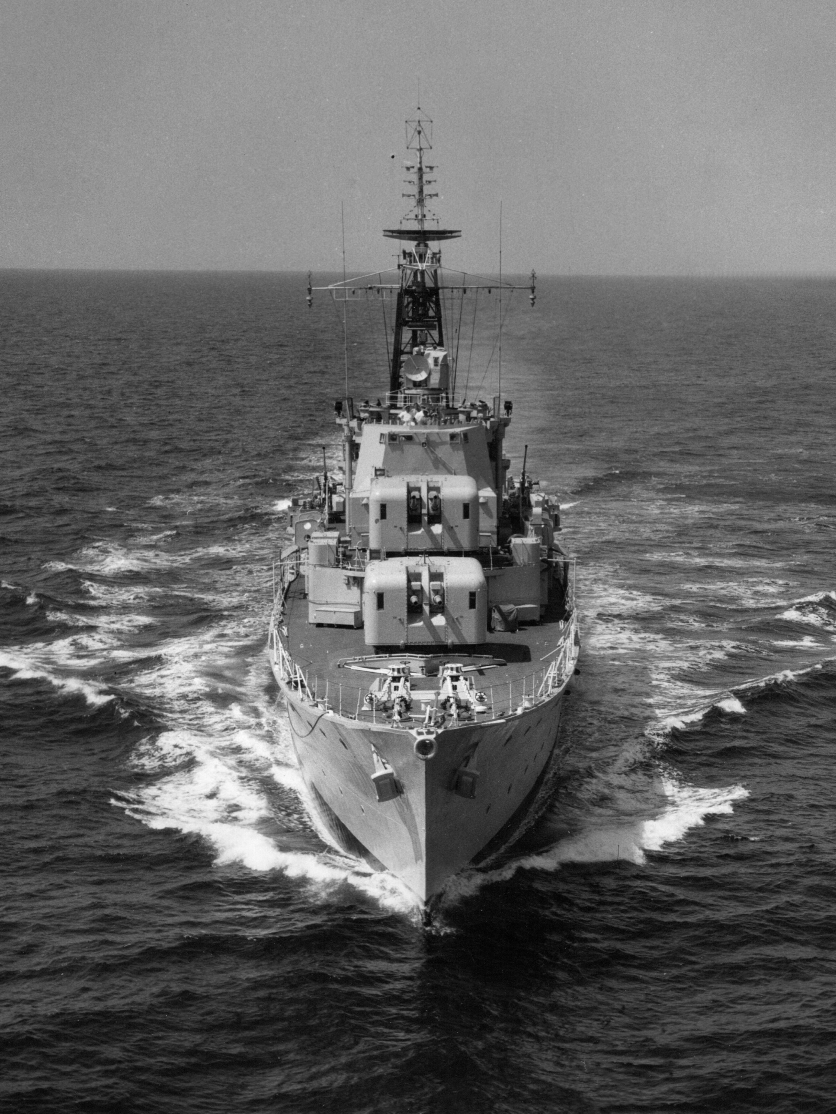 HMS Diamond (D35) Royal Navy Daring Class Destroyer At Sea 1961 Photo ...