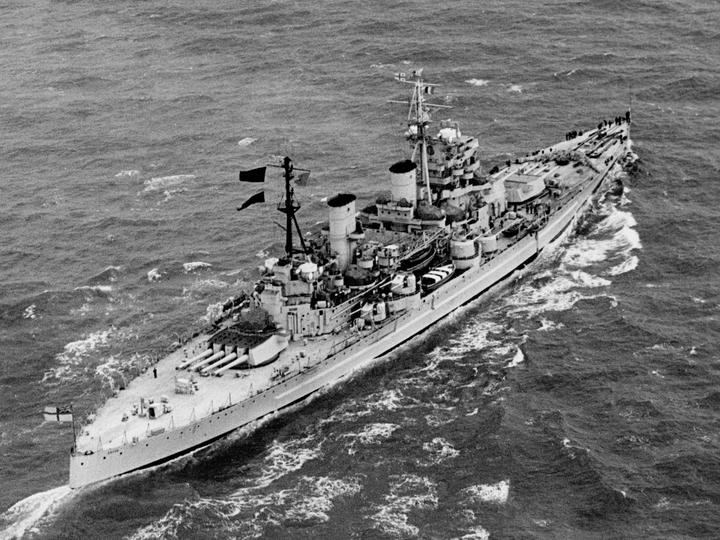 HMS Anson (79) Photo Print - at Sea 1949 - Royal Navy King George V Class Battleship Posters, Prints, & Visual Artwork Hampshire Prints 6 x 4 No Frame No