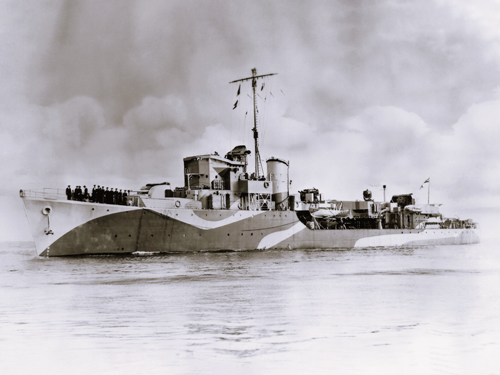 HMS Haydon L75 Hunt Class Escort Destroyer 1943 Photo Print - Posters, Prints, & Visual Artwork - by Hampshire Prints (image 1 of 9)