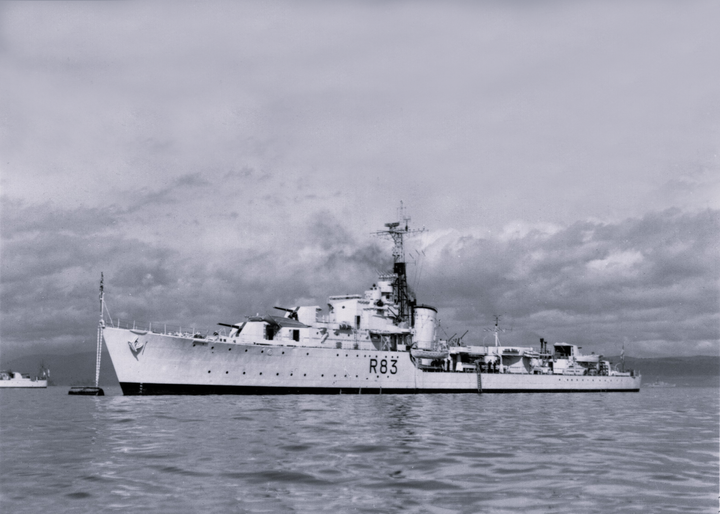 HMS Ulster (R83) - At a Buoy 1946 - Royal Navy U Type Destroyer Photo Print Wall Art Naval Decor UK Posters, Prints, & Visual Artwork Hampshire Prints 6 x 4 No Frame No