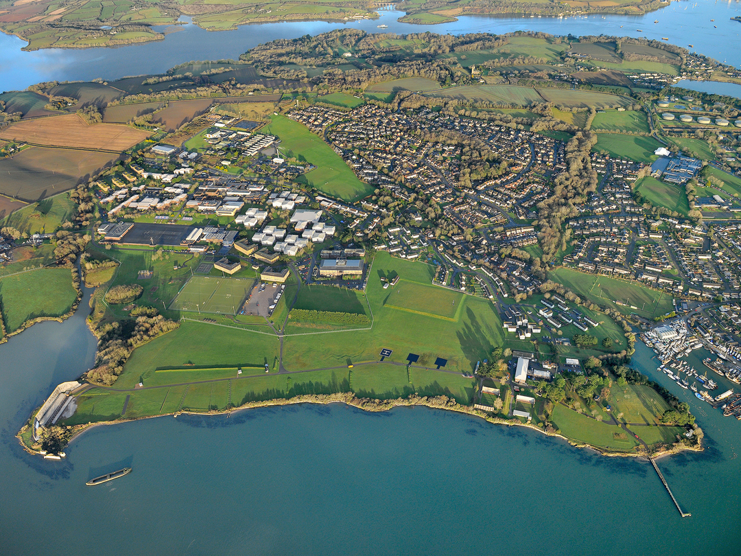 HMS Raleigh Royal Navy Training Establishment Aerial Photo Print - Posters, Prints, & Visual Artwork - by Hampshire Prints (image 1 of 9)