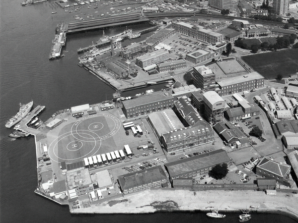 HMS Vernon Portsmouth Royal Navy Shore Establishment Aerial