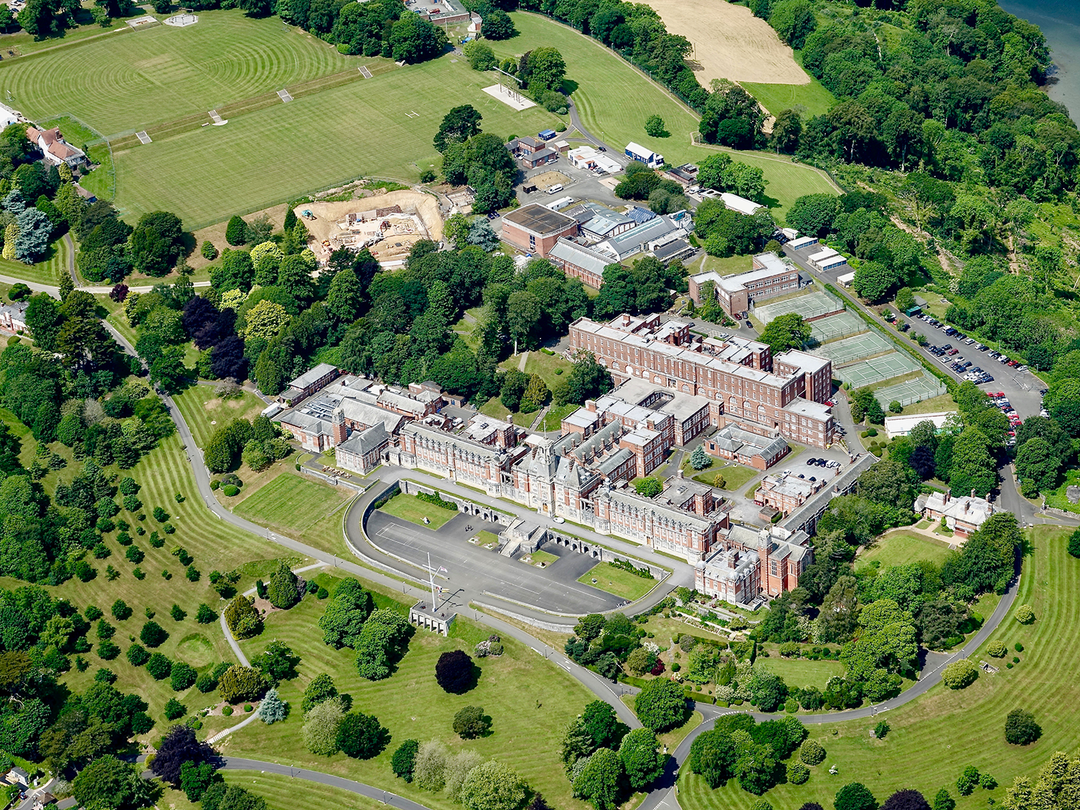 Britannia Royal Naval College (BRNC) Dartmouth Aerial Photo Print - Posters, Prints, & Visual Artwork - by Hampshire Prints (image 1 of 9)