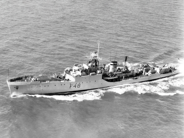 HMS Dundas F48 Blackwood Class Frigate 1964