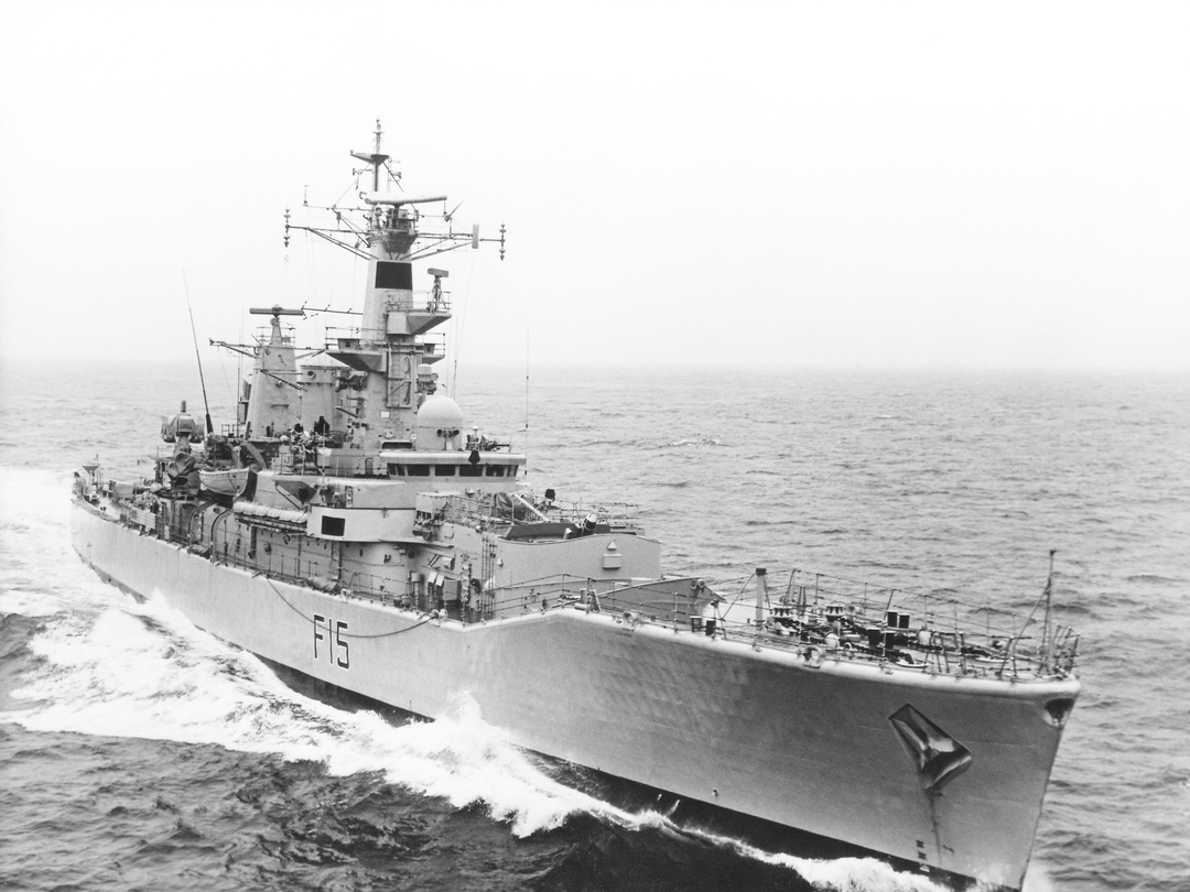 HMS Euryalus (F15) Royal Navy Leander Class Frigate At Sea Photo Print Wall Art Decor - Posters, Prints, & Visual Artwork - by Hampshire Prints (image 1 of 9)
