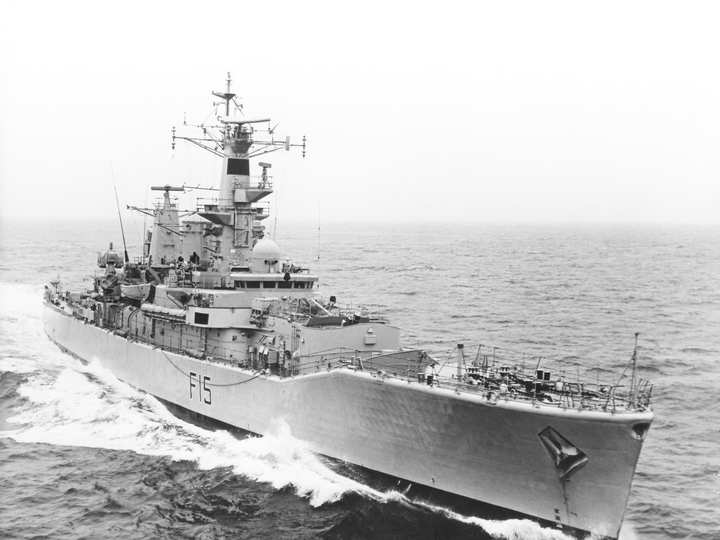 HMS Euryalus (F15) Royal Navy Leander Class Frigate At Sea Photo Print Wall Art Decor - Posters, Prints, & Visual Artwork - by Hampshire Prints (image 1 of 9)