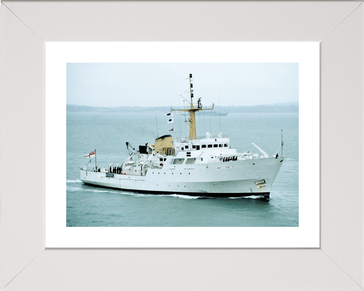 HMS Fawn (A325) Royal Navy Bulldog Class Hydrographic Survey Vessel Starboard View Photo Print Wall Art Decor - Posters, Prints, & Visual Artwork - by Hampshire Prints (image 4 of 9)