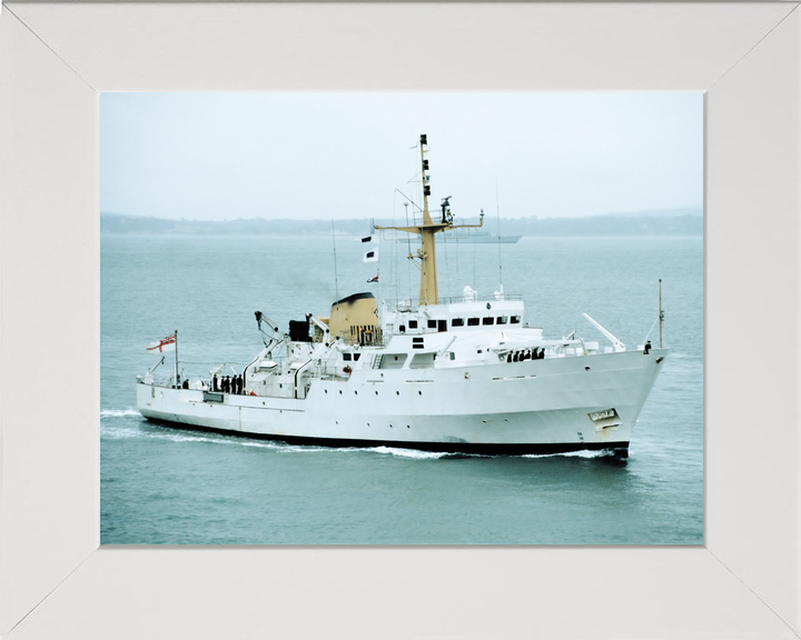 HMS Fawn (A325) Royal Navy Bulldog Class Hydrographic Survey Vessel Starboard View Photo Print Wall Art Decor - Posters, Prints, & Visual Artwork - by Hampshire Prints (image 5 of 9)