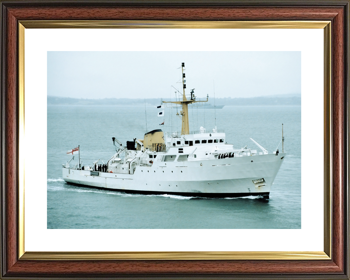 HMS Fawn (A325) Royal Navy Bulldog Class Hydrographic Survey Vessel Starboard View Photo Print Wall Art Decor - Posters, Prints, & Visual Artwork - by Hampshire Prints (image 8 of 9)