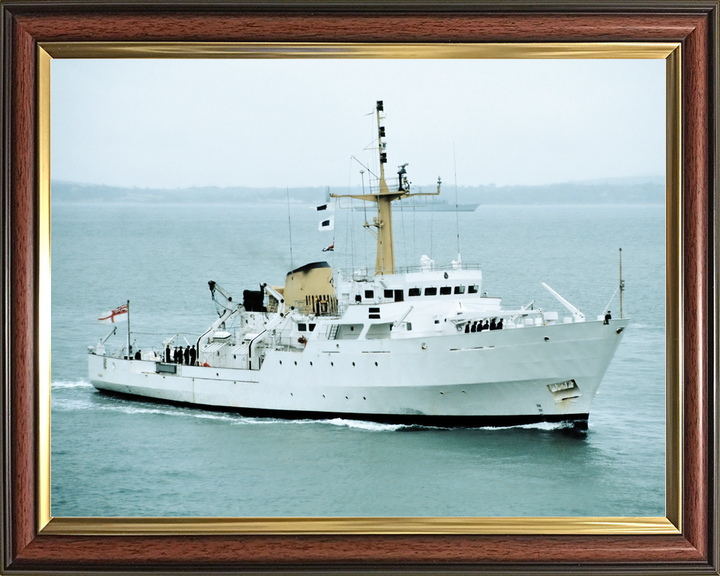 HMS Fawn (A325) Royal Navy Bulldog Class Hydrographic Survey Vessel Starboard View Photo Print Wall Art Decor - Posters, Prints, & Visual Artwork - by Hampshire Prints (image 9 of 9)