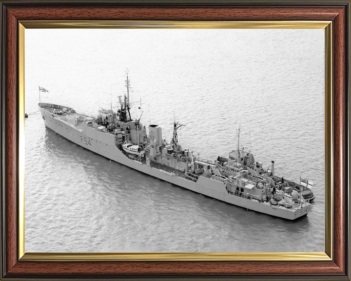 HMS Hardy (F54) Royal Navy Blackwood Class Frigate At A Buoy Photo Print Wall Art Decor - Posters, Prints, & Visual Artwork - by Hampshire Prints (image 9 of 9)