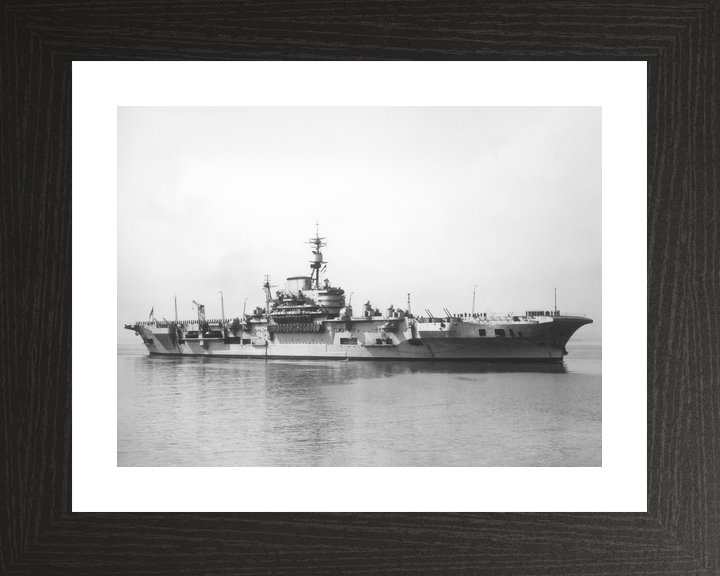 HMS Implacable (R86) Royal Navy Implacable Class Aircraft Carrier Low Starboard View Photo Print Wall Art Decor - Posters, Prints, & Visual Artwork - by Hampshire Prints (image 2 of 9)
