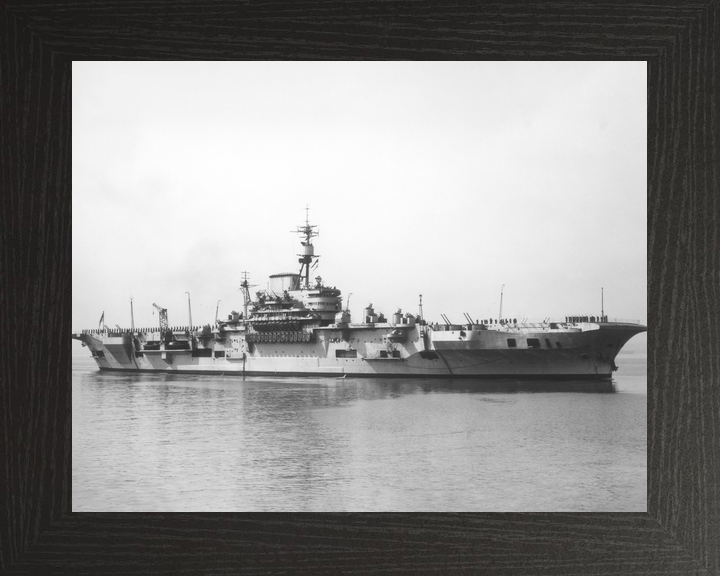 HMS Implacable (R86) Royal Navy Implacable Class Aircraft Carrier Low Starboard View Photo Print Wall Art Decor - Posters, Prints, & Visual Artwork - by Hampshire Prints (image 3 of 9)