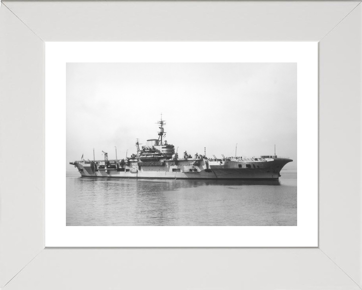 HMS Implacable (R86) Royal Navy Implacable Class Aircraft Carrier Low Starboard View Photo Print Wall Art Decor - Posters, Prints, & Visual Artwork - by Hampshire Prints (image 4 of 9)