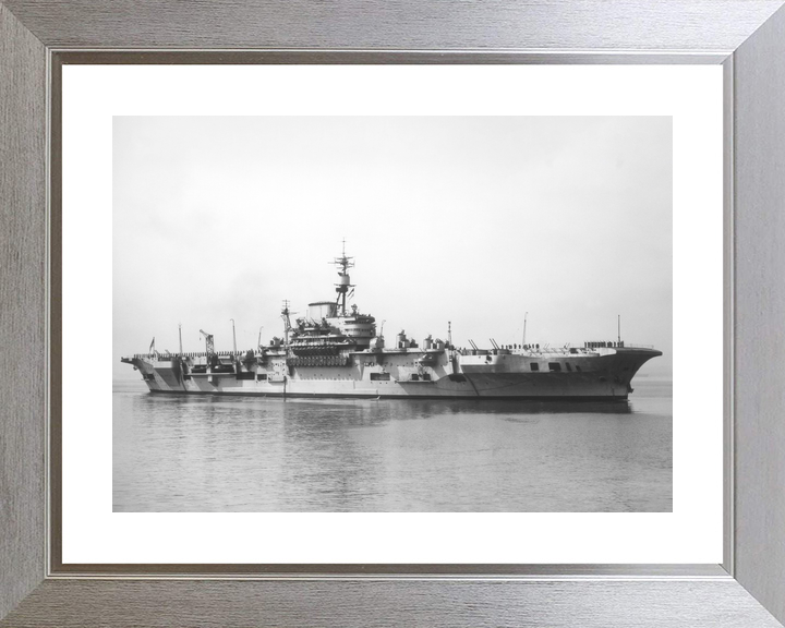 HMS Implacable (R86) Royal Navy Implacable Class Aircraft Carrier Low Starboard View Photo Print Wall Art Decor - Posters, Prints, & Visual Artwork - by Hampshire Prints (image 6 of 9)