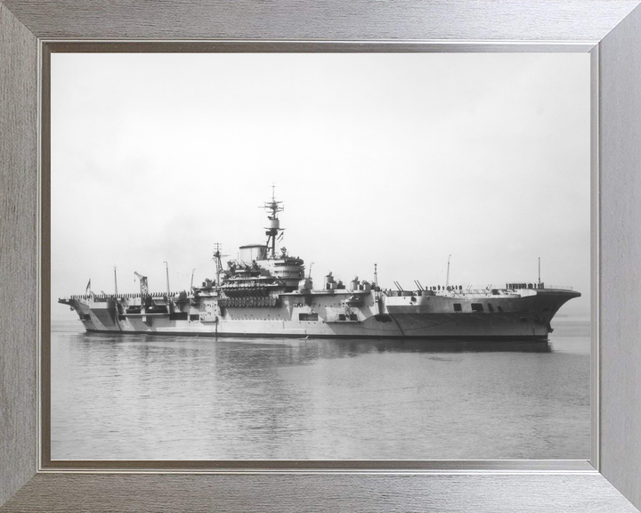 HMS Implacable (R86) Royal Navy Implacable Class Aircraft Carrier Low Starboard View Photo Print Wall Art Decor - Posters, Prints, & Visual Artwork - by Hampshire Prints (image 7 of 9)