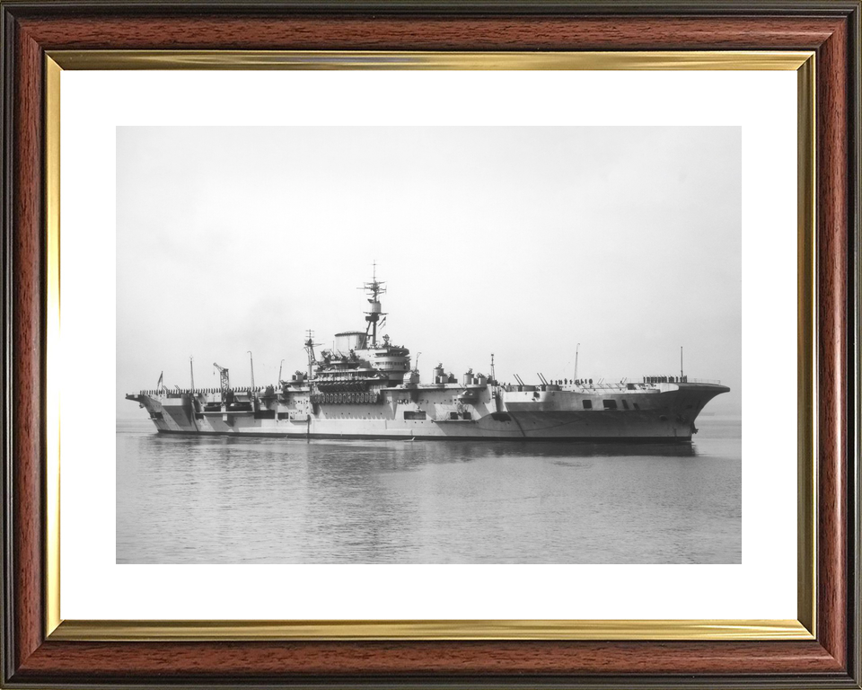 HMS Implacable (R86) Royal Navy Implacable Class Aircraft Carrier Low Starboard View Photo Print Wall Art Decor - Posters, Prints, & Visual Artwork - by Hampshire Prints (image 8 of 9)