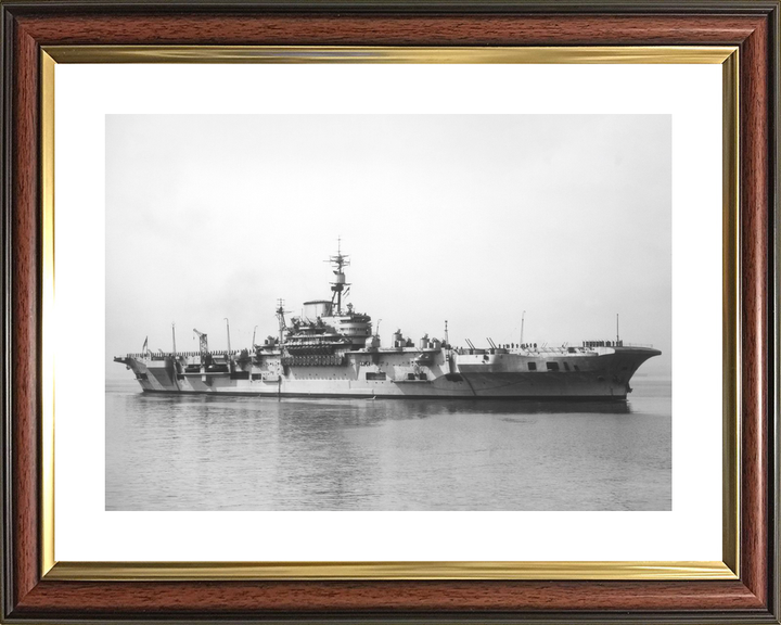 HMS Implacable (R86) Royal Navy Implacable Class Aircraft Carrier Low Starboard View Photo Print Wall Art Decor - Posters, Prints, & Visual Artwork - by Hampshire Prints (image 8 of 9)