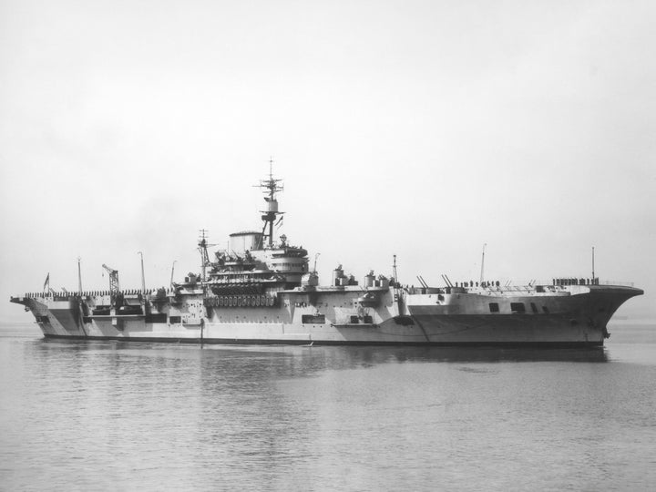 HMS Implacable (R86) Royal Navy Implacable Class Aircraft Carrier Low Starboard View Photo Print Wall Art Decor - Posters, Prints, & Visual Artwork - by Hampshire Prints (image 1 of 9)
