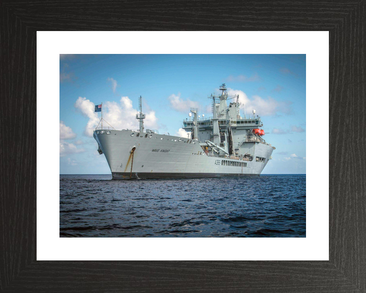 RFA Wave Knight A389 Wave Class Tanker Low Starboard View at Anchor