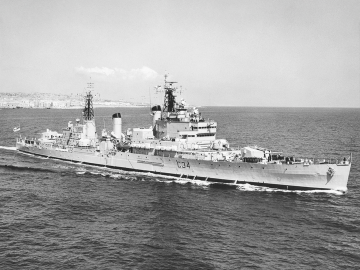 HMS Lion C34 Tiger Class Light Cruiser Starboard View Photo Print - Posters, Prints, & Visual Artwork - by Hampshire Prints (image 1 of 9)