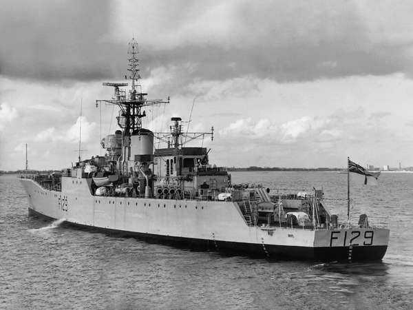 HMS Rhyl F129 Rothesay Class Frigate 1960