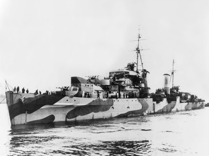 HMS Charybdis (88) Photo Print - Port Side View - Royal Navy Dido Class Light Cruiser Posters, Prints, & Visual Artwork Hampshire Prints 6 x 4 No Frame No