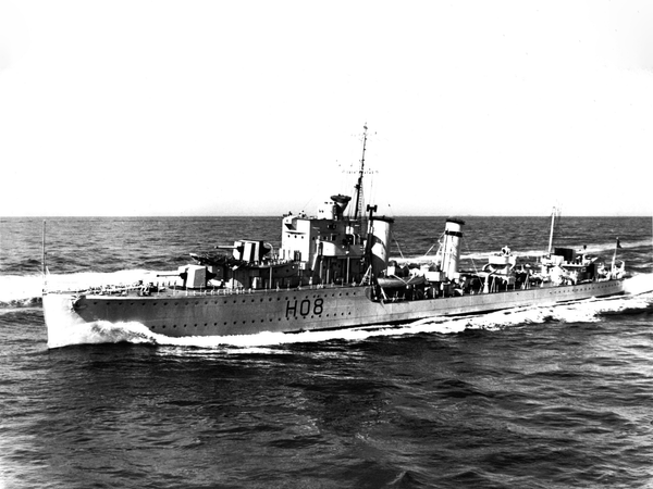 HMS Eclipse H08 E Class Destroyer 1938