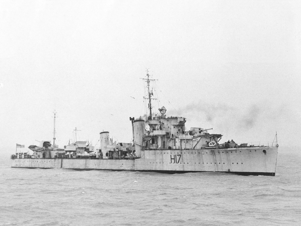 HMS Escapade H17 E Class Destroyer 1944