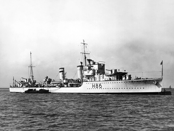 HMS Grenade H86 G Class Destroyer 1936