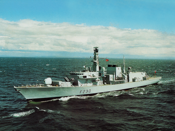 HMS Norfolk (F230) - During Trials 1989 - Royal Navy Type 23 Frigate Photo Print Wall Art Naval Decor UK Posters, Prints, & Visual Artwork Hampshire Prints 6 x 4 No Frame No