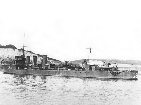 HMS Sorceress G94 R Class Destroyer 1919