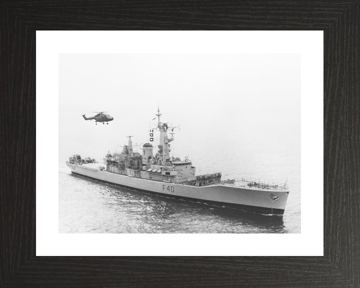 HMS Sirius F40 Leander Class Frigate With Helicopter Photo Print - Posters, Prints, & Visual Artwork - by Hampshire Prints (image 2 of 9)